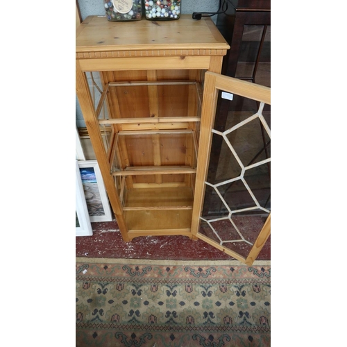 287 - Pine display cabinet