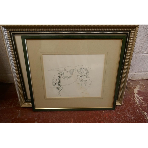 320 - Norman Neasom RBSA - 7 Various original drawings all framed