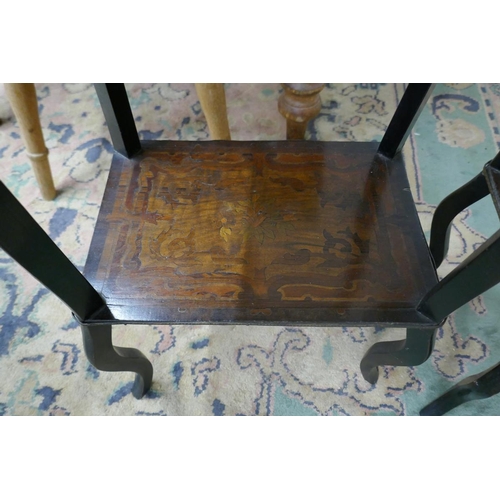 342 - Near pair of early inlaid side tables