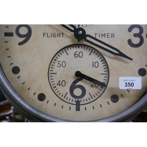 350 - Aviation style wall clock