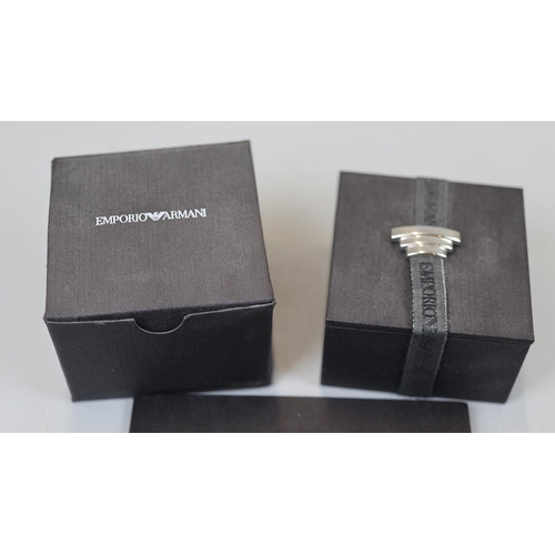 63 - Pair of Armani cufflinks in box with COA