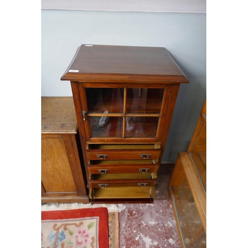 368 - Mahogany music cabinet