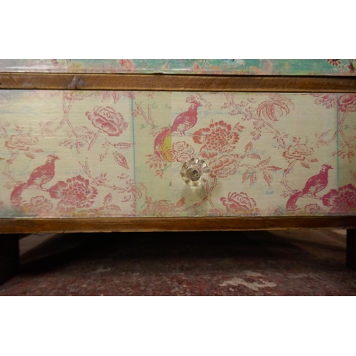 374 - Vintage floral chest of drawers