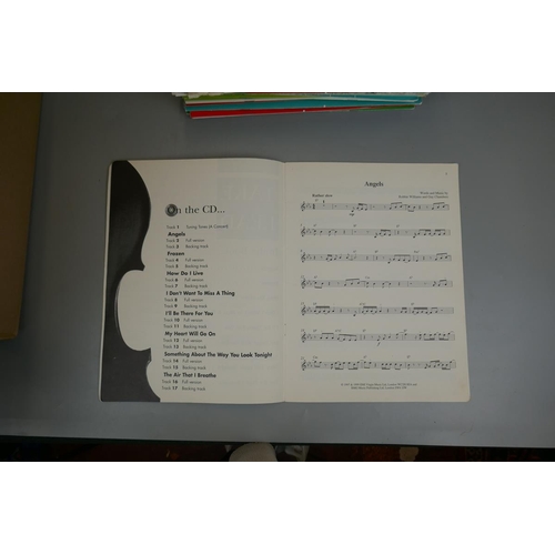 402 - Collection of violins A/F along with sheet music