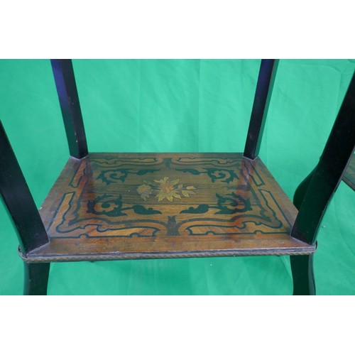 342 - Near pair of early inlaid side tables