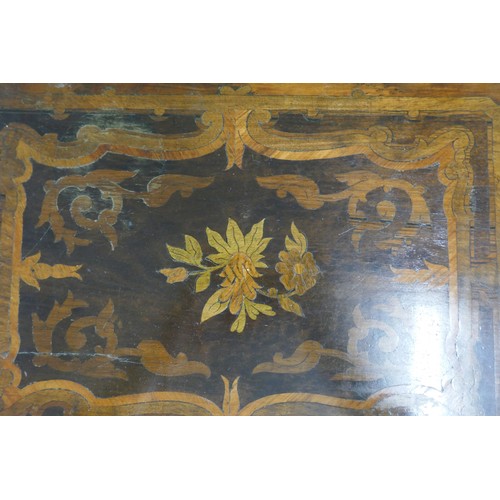 342 - Near pair of early inlaid side tables