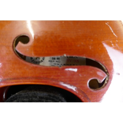 403 - Collection of violins A/F