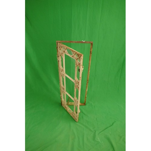 439 - Pair of cast-iron-framed windows - Approx size: 40cm x 108cm