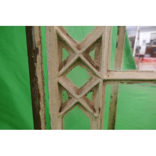 439 - Pair of cast-iron-framed windows - Approx size: 40cm x 108cm