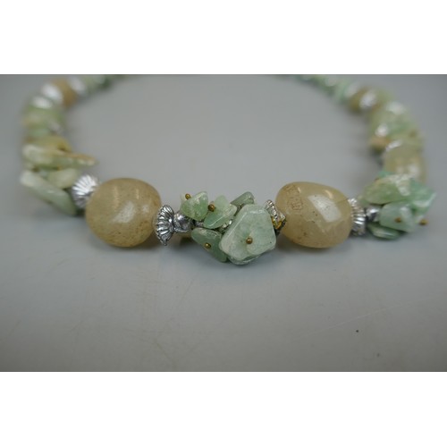 67 - Pearls, plus Coral and Silver, Mother Of Pearl and Semi Precious stone beads