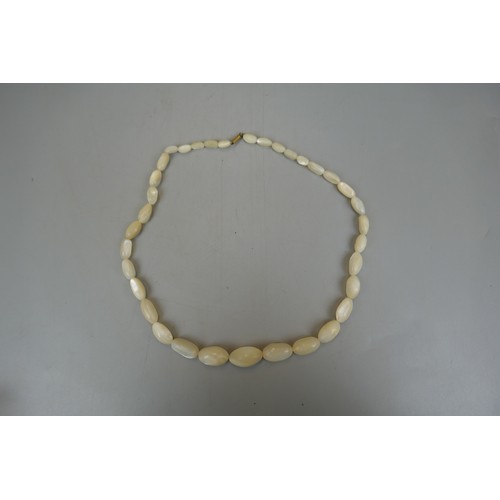 67 - Pearls, plus Coral and Silver, Mother Of Pearl and Semi Precious stone beads