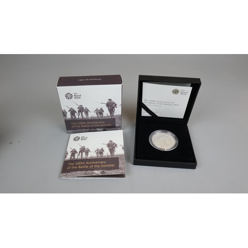 100 - 100th anniversary Battle of The Somme (2016) UK £5 silver proof coin