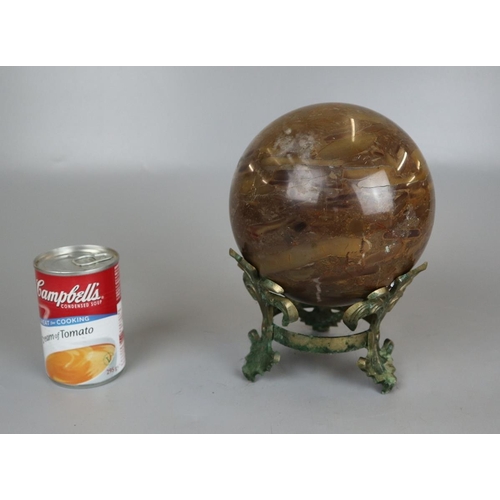 161 - Large Grand Tour marble sphere - Approx height: 22.5cm