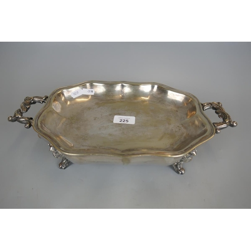 225 - Antique silver plated meat dish