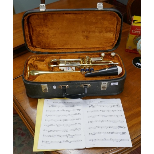 291 - Trumpet in original case -  Musica Steyr Austria.