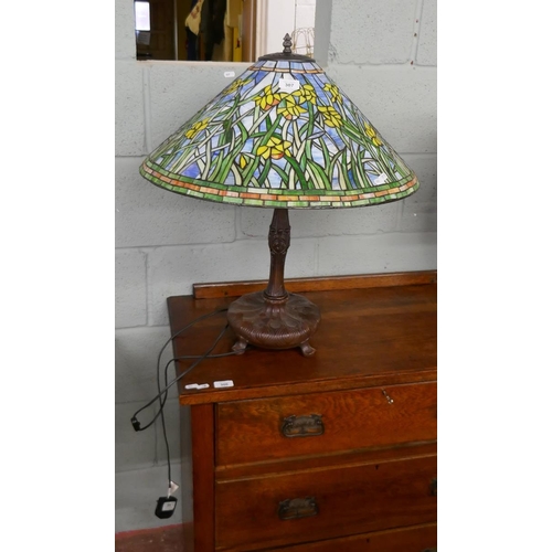 307 - Tiffany style lamp - Approx height: 69cm