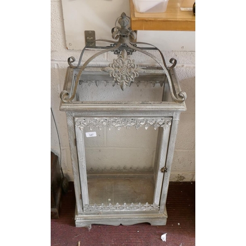 347 - Large lantern style display case