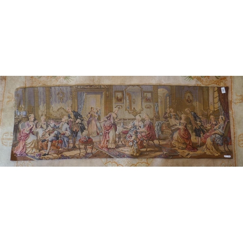 390 - Antique wall tapastry - Approx size: 47cm x 140cm