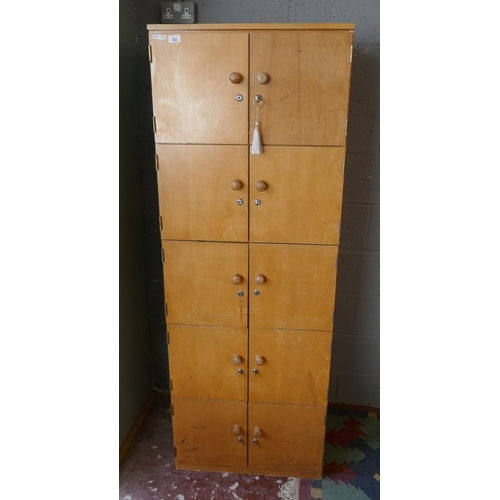 403 - Vintage school lockers - Approx size W: 65cm D: 52cm H: 181cm