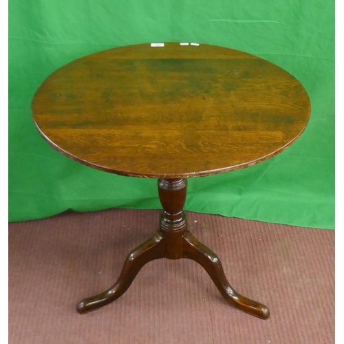 406 - Georgian tilt top pedestal table