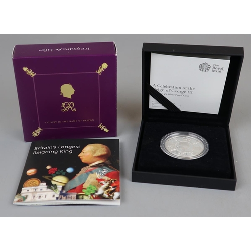 70 - Celebration of the Reign of King George III (2020) UK £5 silver proof coin