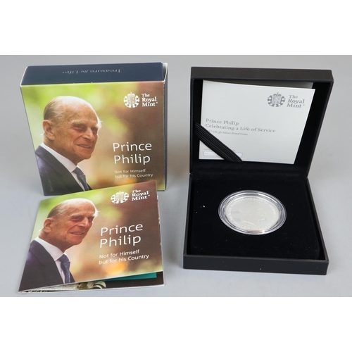 73 - Prince Phillip Celebrating a Life of Service (2017) UK £5 silver proof coin