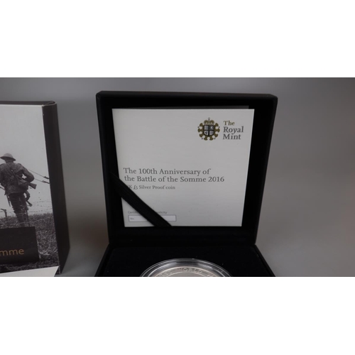 100 - 100th anniversary Battle of The Somme (2016) UK £5 silver proof coin