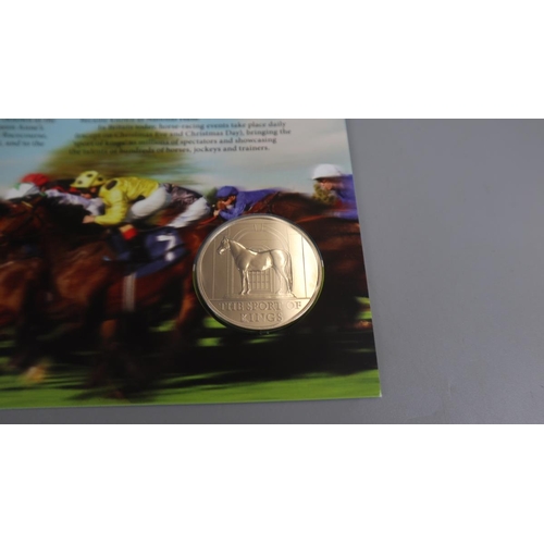 104 - Race Horse Legends - Team medal brilliant & uncirculated