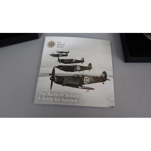 106 - WWI Aviation 2017 £2 silver proof coin, 75th anniversary of VE day 2020 £2 silver proof coin & 7... 