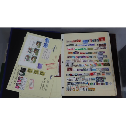 122 - Stamps - World in 6 stock books, on album pages plus covers