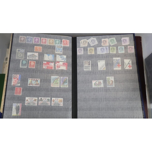 122 - Stamps - World in 6 stock books, on album pages plus covers