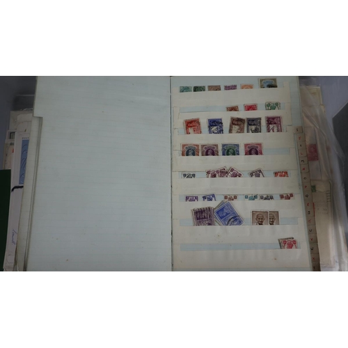 122 - Stamps - World in 6 stock books, on album pages plus covers