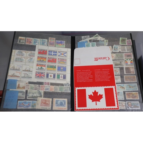 122 - Stamps - World in 6 stock books, on album pages plus covers