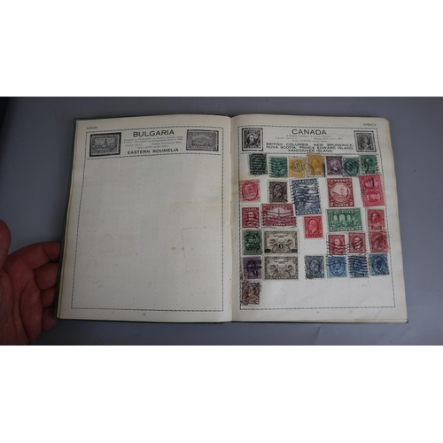 130 - Stamps - World in 7 albums plus stock book