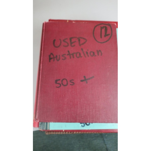 132 - Stamps - Australia in 4 albums and stock book