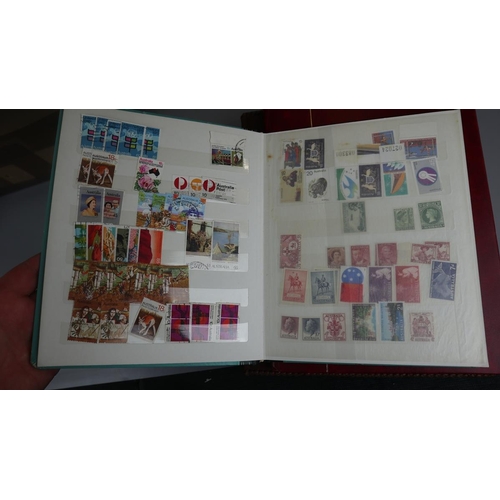 132 - Stamps - Australia in 4 albums and stock book