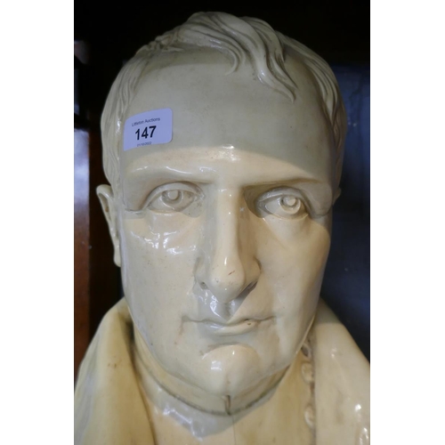 147 - Large porcelain bust of Napoleon - Approx height: 45cm