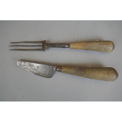 181 - Two sets of campaign cutlery