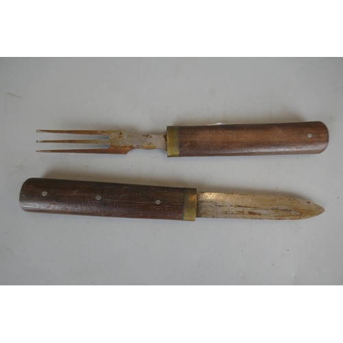 181 - Two sets of campaign cutlery