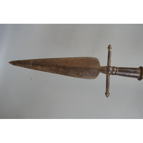 198 - 18thC sergeant spontoon pole arm