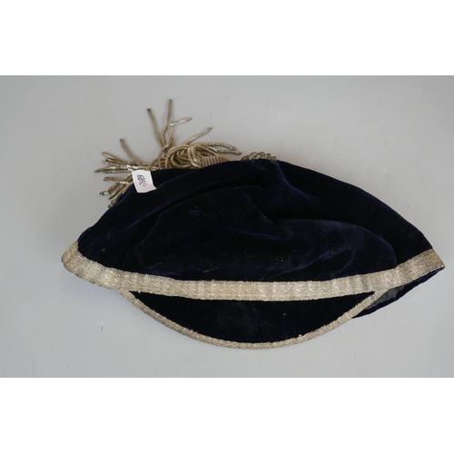 199 - 2 antique Rugby caps & England & Wales corner flag 1951