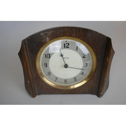 222 - Collection of four Smiths clocks - 3 mechanical and one quartz