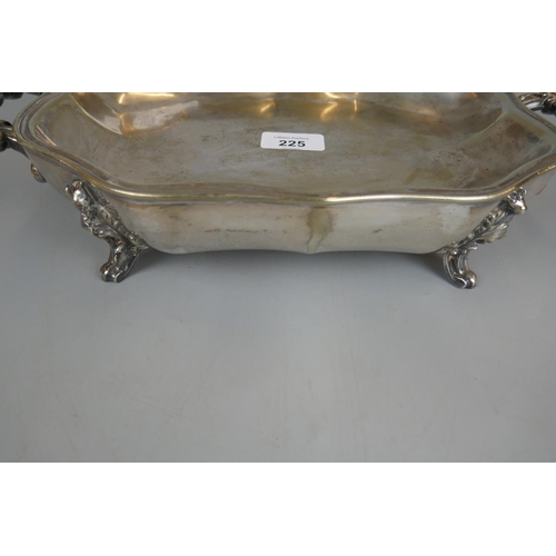 225 - Antique silver plated meat dish