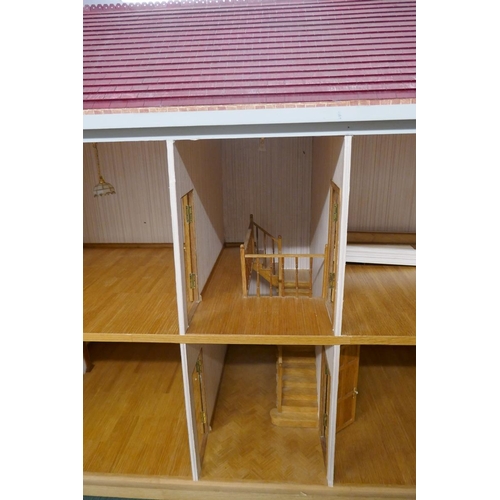 233 - Large Dolls house with furniture