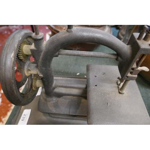 239 - Cast metal sewing machine