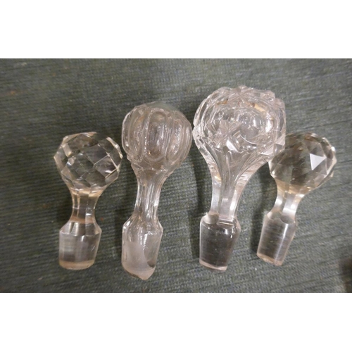 242 - Collection of glass decanter stoppers