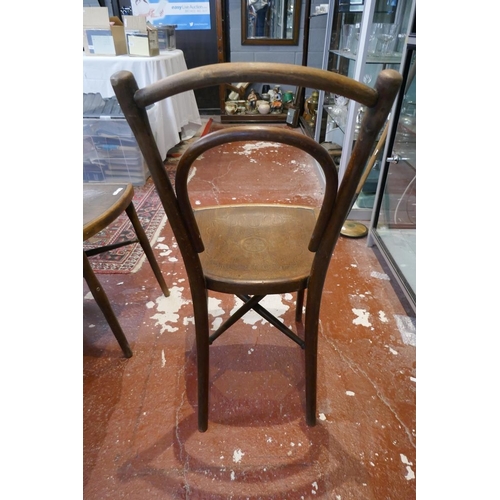 243 - Pair of bentwood dining chairs and another A/F