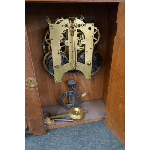 246 - Two mantle clocks with collection of clock parts