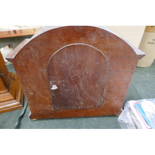 246 - Two mantle clocks with collection of clock parts