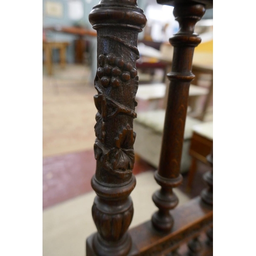 250 - Old carved oak chair